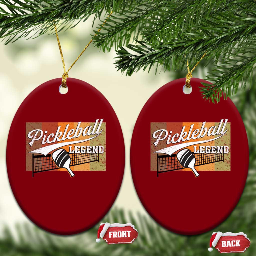 Funny Pickleball Legend Ceramic Ornament Pickleball Player Retro Sport Lover - Wonder Print Shop