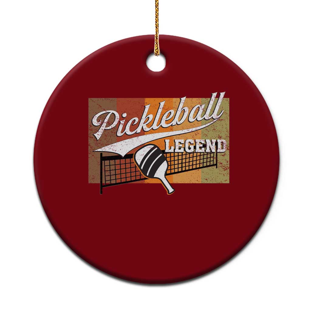 Funny Pickleball Legend Ceramic Ornament Pickleball Player Retro Sport Lover - Wonder Print Shop