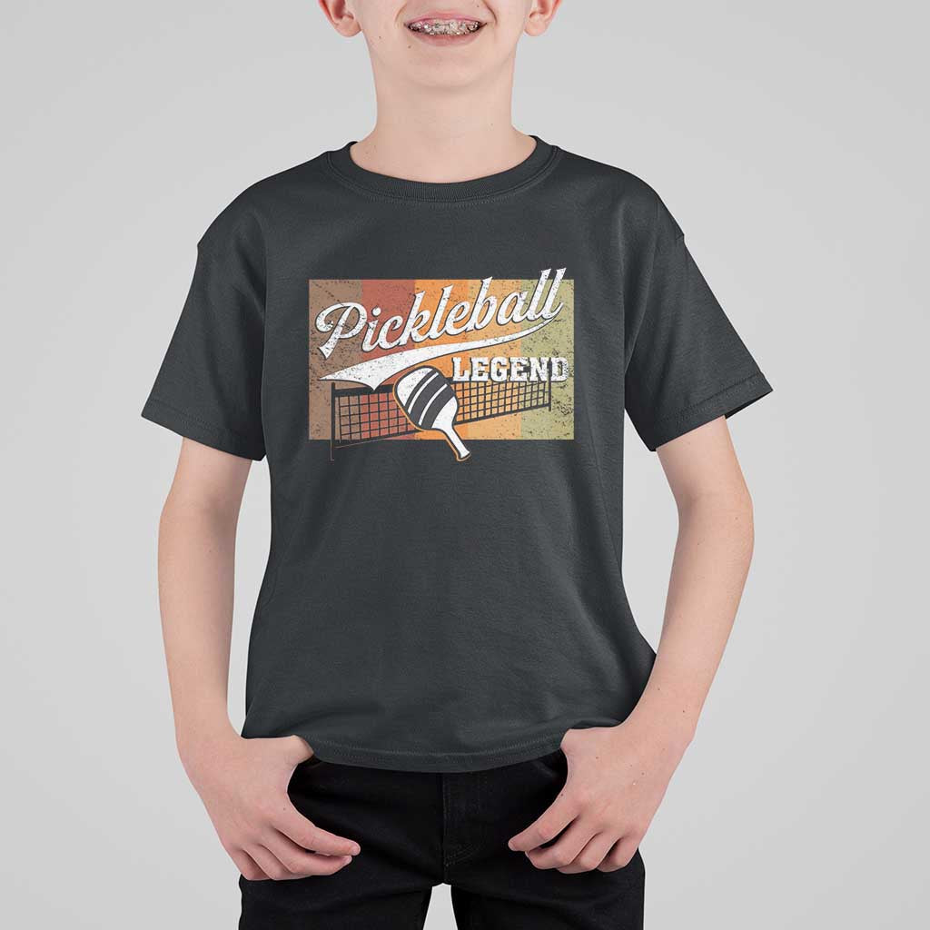 Funny Pickleball Legend T Shirt For Kid Pickleball Player Retro Sport Lover - Wonder Print Shop