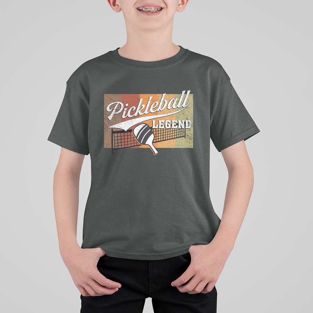 Funny Pickleball Legend T Shirt For Kid Pickleball Player Retro Sport Lover - Wonder Print Shop