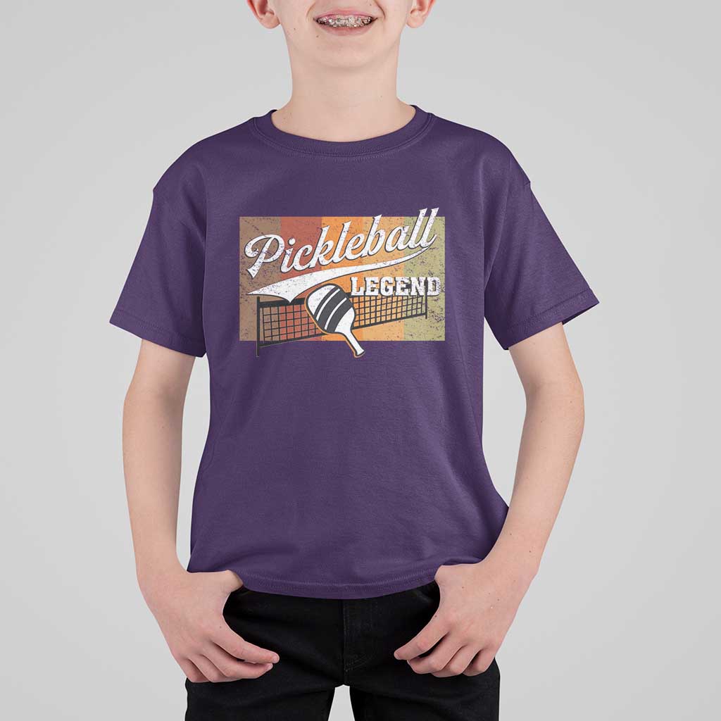 Funny Pickleball Legend T Shirt For Kid Pickleball Player Retro Sport Lover - Wonder Print Shop
