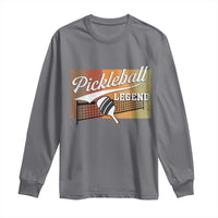 Funny Pickleball Legend Long Sleeve Shirt Pickleball Player Retro Sport Lover - Wonder Print Shop