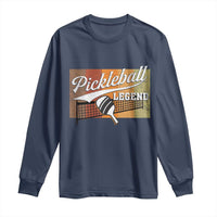 Funny Pickleball Legend Long Sleeve Shirt Pickleball Player Retro Sport Lover - Wonder Print Shop