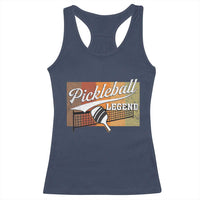 Funny Pickleball Legend Racerback Tank Top Pickleball Player Retro Sport Lover - Wonder Print Shop