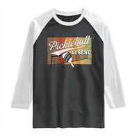 Funny Pickleball Legend Raglan Shirt Pickleball Player Retro Sport Lover - Wonder Print Shop