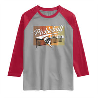 Funny Pickleball Legend Raglan Shirt Pickleball Player Retro Sport Lover - Wonder Print Shop