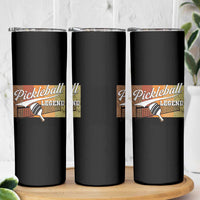 Funny Pickleball Legend Skinny Tumbler Pickleball Player Retro Sport Lover - Wonder Print Shop