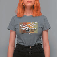 Funny Pickleball Legend T Shirt For Women Pickleball Player Retro Sport Lover - Wonder Print Shop