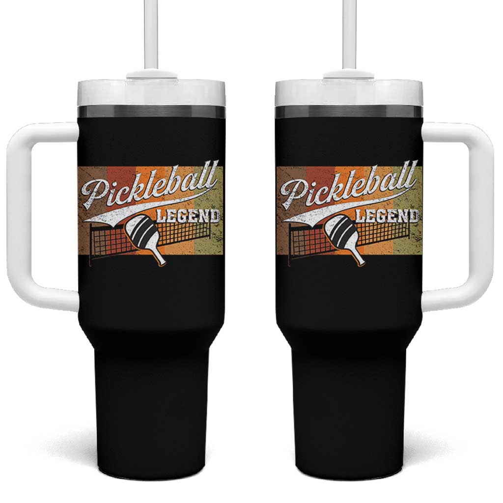 Funny Pickleball Legend Tumbler With Handle Pickleball Player Retro Sport Lover - Wonder Print Shop