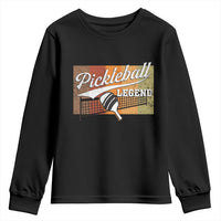 Funny Pickleball Legend Youth Sweatshirt Pickleball Player Retro Sport Lover - Wonder Print Shop