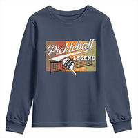 Funny Pickleball Legend Youth Sweatshirt Pickleball Player Retro Sport Lover - Wonder Print Shop