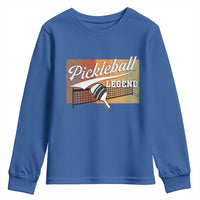 Funny Pickleball Legend Youth Sweatshirt Pickleball Player Retro Sport Lover - Wonder Print Shop