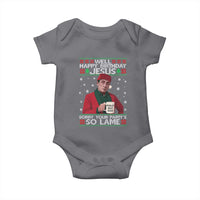 Funny Christmas The Office Movie Baby Onesie Well Happy Birthday Jesus Sorry Your Party Is So Lame - Wonder Print Shop