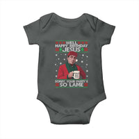 Funny Christmas The Office Movie Baby Onesie Well Happy Birthday Jesus Sorry Your Party Is So Lame - Wonder Print Shop