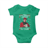 Funny Christmas The Office Movie Baby Onesie Well Happy Birthday Jesus Sorry Your Party Is So Lame - Wonder Print Shop