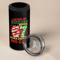 Funny Christmas 67 Meme 4 in 1 Can Cooler Tumbler Listen Up Rizzlers This Sigma Has 67 Aura Energy No Cap - Wonder Print Shop
