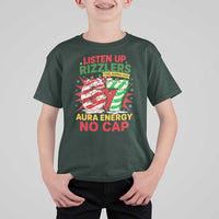 Funny Christmas 67 Meme T Shirt For Kid Listen Up Rizzlers This Sigma Has 67 Aura Energy No Cap - Wonder Print Shop