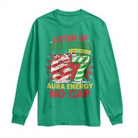 Funny Christmas 67 Meme Long Sleeve Shirt Listen Up Rizzlers This Sigma Has 67 Aura Energy No Cap - Wonder Print Shop