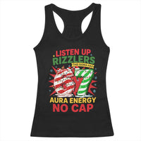 Funny Christmas 67 Meme Racerback Tank Top Listen Up Rizzlers This Sigma Has 67 Aura Energy No Cap - Wonder Print Shop