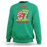 Funny Christmas 67 Meme Sweatshirt Listen Up Rizzlers This Sigma Has 67 Aura Energy No Cap - Wonder Print Shop