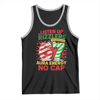 Funny Christmas 67 Meme Tank Top Listen Up Rizzlers This Sigma Has 67 Aura Energy No Cap - Wonder Print Shop