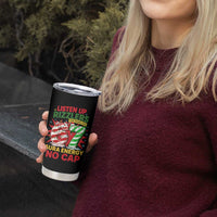 Funny Christmas 67 Meme Tumbler Cup Listen Up Rizzlers This Sigma Has 67 Aura Energy No Cap - Wonder Print Shop
