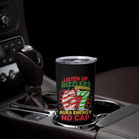 Funny Christmas 67 Meme Tumbler Cup Listen Up Rizzlers This Sigma Has 67 Aura Energy No Cap - Wonder Print Shop