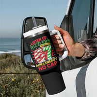 Funny Christmas 67 Meme Tumbler With Handle Listen Up Rizzlers This Sigma Has 67 Aura Energy No Cap - Wonder Print Shop