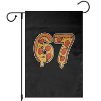 Funny 67 Pizza Lover Garden Flag Six Seven Gen Alpha Slang - Wonder Print Shop