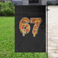 Funny 67 Pizza Lover Garden Flag Six Seven Gen Alpha Slang - Wonder Print Shop