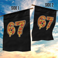 Funny 67 Pizza Lover Garden Flag Six Seven Gen Alpha Slang - Wonder Print Shop