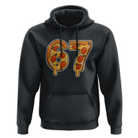 Funny 67 Pizza Lover Hoodie Six Seven Gen Alpha Slang - Wonder Print Shop