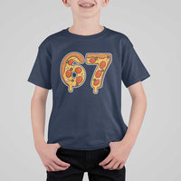 Funny 67 Pizza Lover T Shirt For Kid Six Seven Gen Alpha Slang - Wonder Print Shop