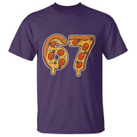 Funny 67 Pizza Lover T Shirt Six Seven Gen Alpha Slang - Wonder Print Shop