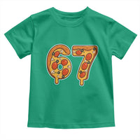 Funny 67 Pizza Lover Toddler T Shirt Six Seven Gen Alpha Slang - Wonder Print Shop