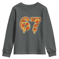 Funny 67 Pizza Lover Youth Sweatshirt Six Seven Gen Alpha Slang - Wonder Print Shop