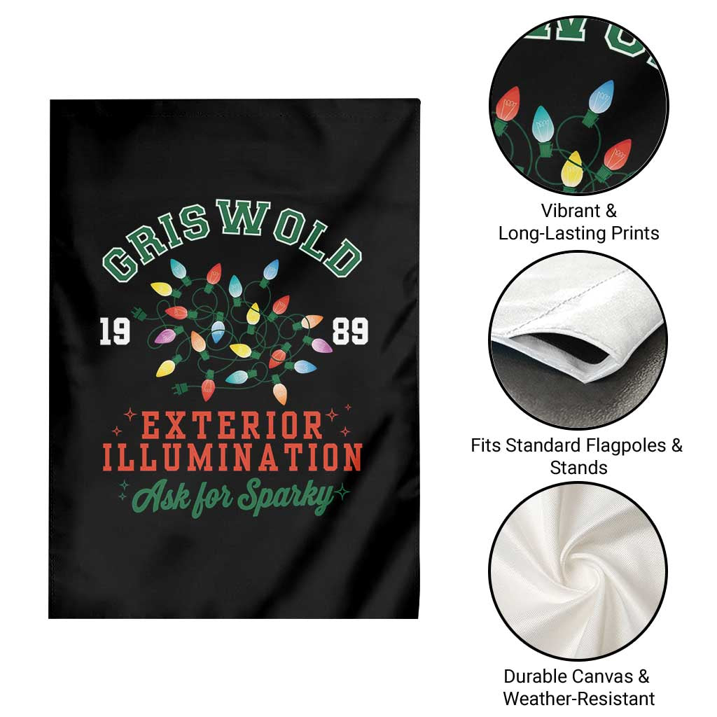 Funny Christmas Griswold Exterior Illumination Garden Flag Ask For Sparky Xmas Movie - Wonder Print Shop