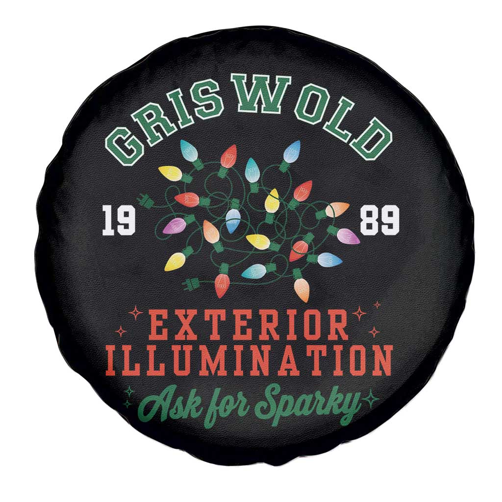 Funny Christmas Griswold Exterior Illumination Spare Tire Cover Ask For Sparky Xmas Movie - Wonder Print Shop