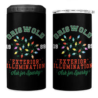 Funny Christmas Griswold Exterior Illumination 4 in 1 Can Cooler Tumbler Ask For Sparky Xmas Movie - Wonder Print Shop