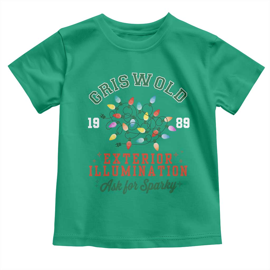 Funny Christmas Griswold Exterior Illumination Toddler T Shirt Ask For Sparky Xmas Movie - Wonder Print Shop