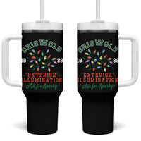 Funny Christmas Griswold Exterior Illumination Tumbler With Handle Ask For Sparky Xmas Movie - Wonder Print Shop