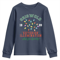 Funny Christmas Griswold Exterior Illumination Youth Sweatshirt Ask For Sparky Xmas Movie - Wonder Print Shop