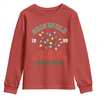 Funny Christmas Griswold Exterior Illumination Youth Sweatshirt Ask For Sparky Xmas Movie - Wonder Print Shop