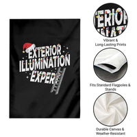 Funny Christmas Exterior Illumination Expert Garden Flag Xmas Lights Decorator - Wonder Print Shop
