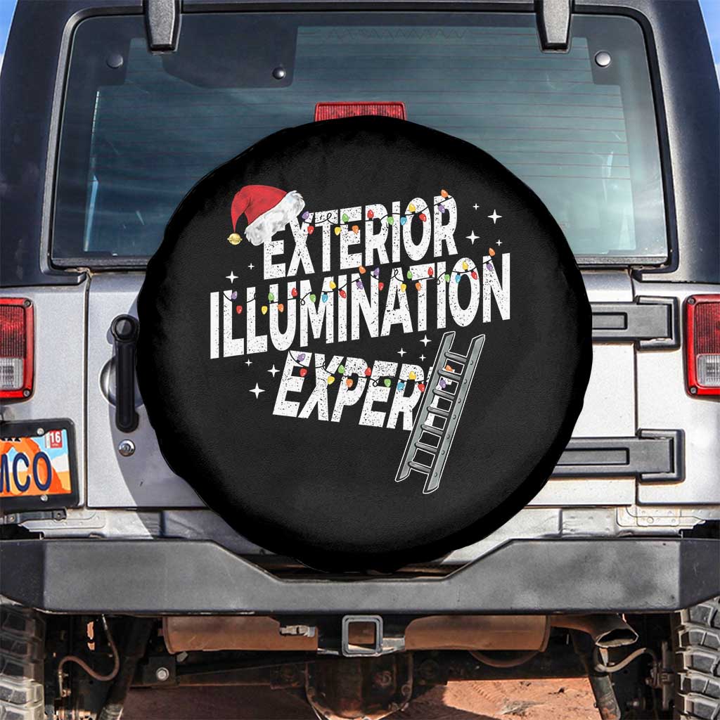 Funny Christmas Exterior Illumination Expert Spare Tire Cover Xmas Lights Decorator - Wonder Print Shop
