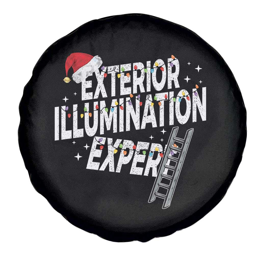 Funny Christmas Exterior Illumination Expert Spare Tire Cover Xmas Lights Decorator - Wonder Print Shop