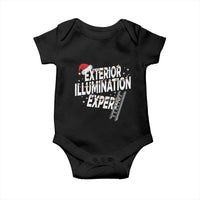Funny Christmas Exterior Illumination Expert Baby Onesie Xmas Lights Decorator - Wonder Print Shop