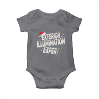Funny Christmas Exterior Illumination Expert Baby Onesie Xmas Lights Decorator - Wonder Print Shop