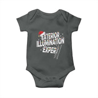 Funny Christmas Exterior Illumination Expert Baby Onesie Xmas Lights Decorator - Wonder Print Shop