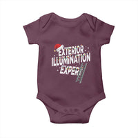 Funny Christmas Exterior Illumination Expert Baby Onesie Xmas Lights Decorator - Wonder Print Shop